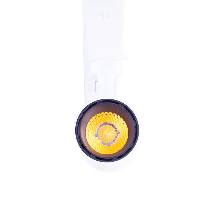 Lumiastra Spot LED pour rail monophasé 20W 1880Lm CRI85 2700K 40000h IP25 Blanc - Réf. LUM-ATB060012-W-WW Lumiastra Spot LED pour rail monophasé 20W 1880Lm CRI85 2700K 40000h IP25 Blanc - Réf. LUM-ATB060012-W-WW