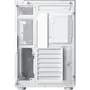 Xigmatek Aqua Compact Arctic Blanc - Boîtier PC Cube avec 4 Ventilateurs A-RGB 120mm, Panneaux en Verre Trempé, Format ATX, Ports USB 3.0 et HD Audio