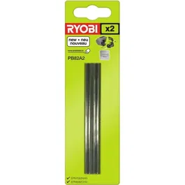 RYOBI PB82A2 - Jeu de 2 fers jetables en carbure pour rabot - Largeur 82 mm - Résistance et durabilité