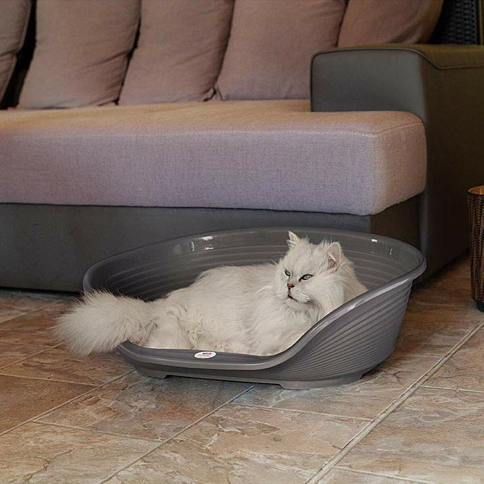 Ferplast Panier-Corbeille Siesta Deluxe Taille 4 - Gris foncé