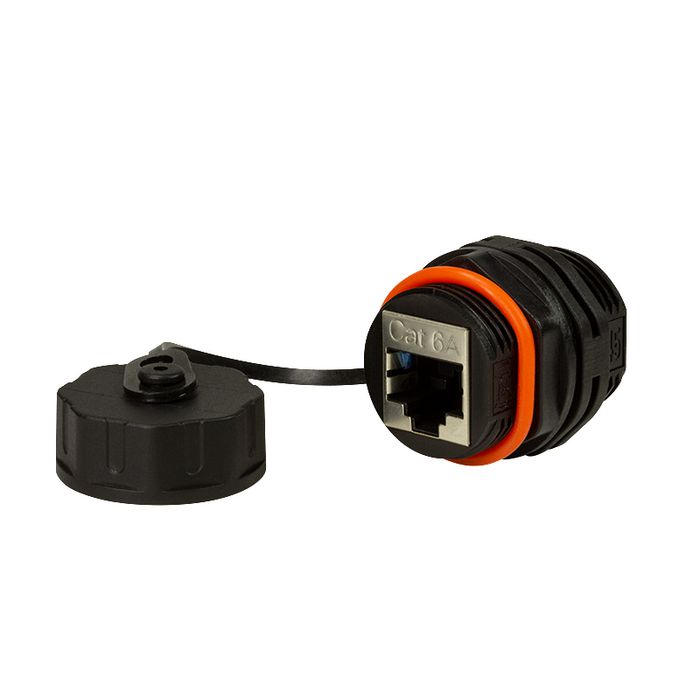 LOGON PROFESSIONAL Lot de 5 coupleurs de cloison RJ45 Cat.6A étanches IP68 TWPGLAND83