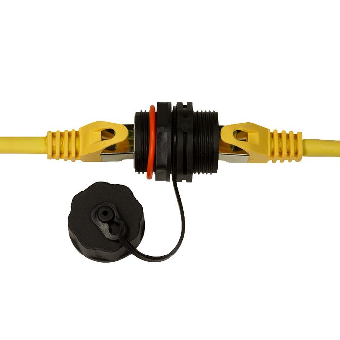 LOGON PROFESSIONAL Lot de 5 coupleurs de cloison RJ45 Cat.6A étanches IP68 TWPGLAND83