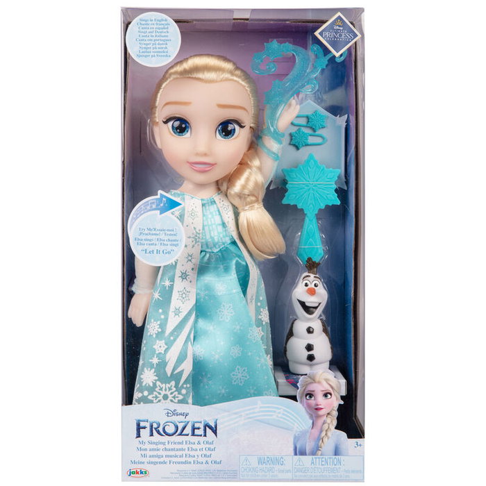 JAKKS PACIFIC Poupée musicale Elsa Disney Frozen 2 - 38 cm - Parle 10 langues (français inclus) JAKKS PACIFIC Poupée musicale Elsa Disney Frozen 2 - 38 cm - Parle 10 langues (français inclus)
