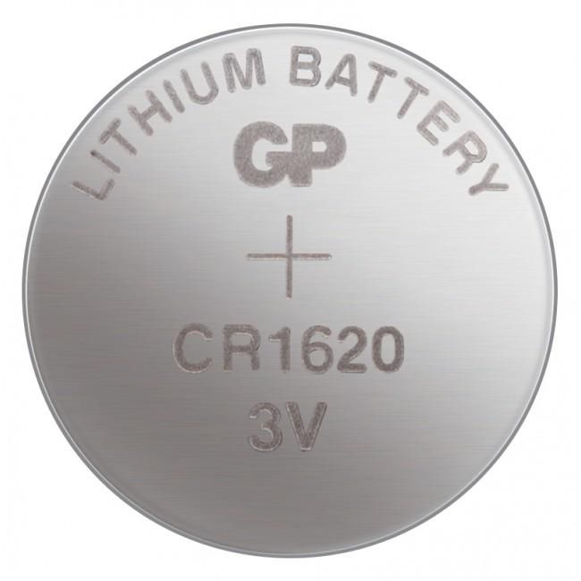GP Batteries - Pile Bouton Lithium CR1620 - Pour calculatrices, jouets, systèmes d'entrée sans clé - Longue durée de conservation 10 ans