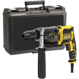 Stanley Fatmax Perceuse à Percution Filaire FMEH850K-QS 850W, Mandrin Métal 13mm, 2 Vitesses (1100/3200 tr/min), Pour Béton