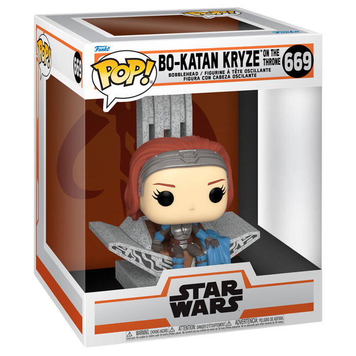 FUNKO Pop Deluxe Star Wars Mandalorian Bo-Katan Kryze sur son trône