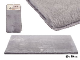 Giftdecor Tapis Poil Court Gris Foncé 60x90 cm Polyester (Set de 6)