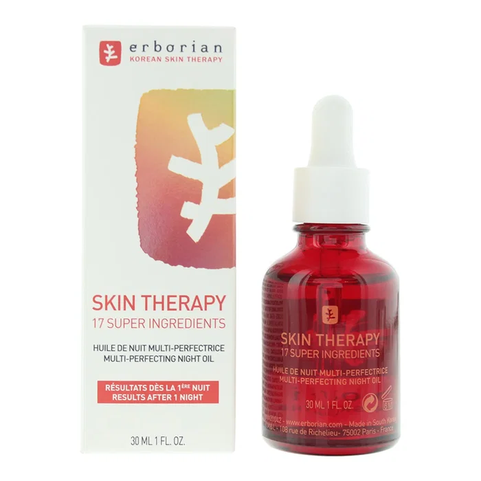 Erborian Skin Therapy Huile Visage Perfectionnante de Nuit 30 ml Erborian Skin Therapy Huile Visage Perfectionnante de Nuit 30 ml