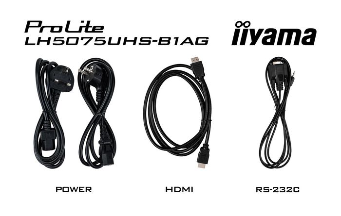 iiyama Écran digital 50" UHD 3840x2160 Panneau VA avec Android 11, HDMI, DisplayPort, WiFi et Haut-parleurs intégrés