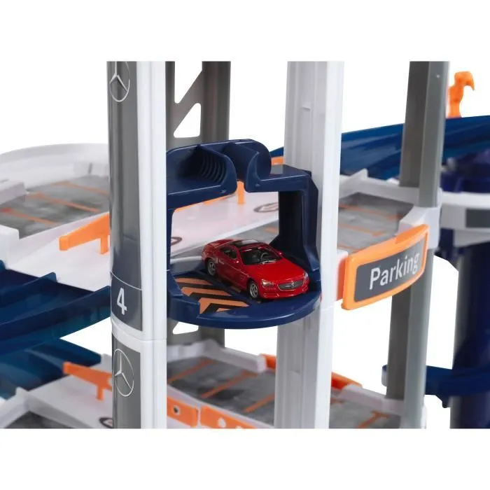 KLEIN 3809 Garage Mega Universe Mercedes-Benz - Ascenseur, Loop, Catapulte, Tunnel, 5 Voitures - Jouet Enfant 3 Ans