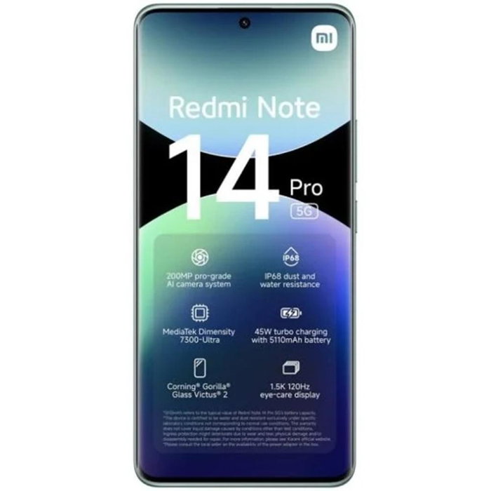 Xiaomi Redmi Note 14 Pro 5G 8 Go RAM 256 Go Smartphone débloqué Écran AMOLED 6,67" 200 MP Xiaomi Redmi Note 14 Pro 5G 8 Go RAM 256 Go Smartphone débloqué Écran AMOLED 6,67" 200 MP