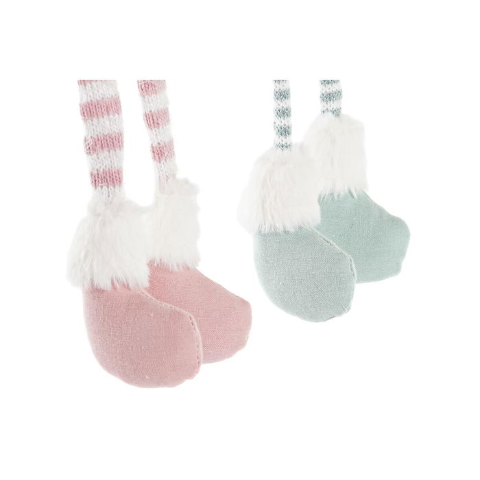 Figurine Décorative DKD Home Decor Noël Fée Polyester Ange (15 x 10 x 53 cm) (2 Unités)