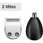 Babyliss P1358E Tondeuse Barbe Lithium Power Lame Acier Inoxydable Waterproof avec 14 Hauteurs de Coupe et Sabots