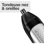 Babyliss P1358E Tondeuse Barbe Lithium Power Lame Acier Inoxydable Waterproof avec 14 Hauteurs de Coupe et Sabots