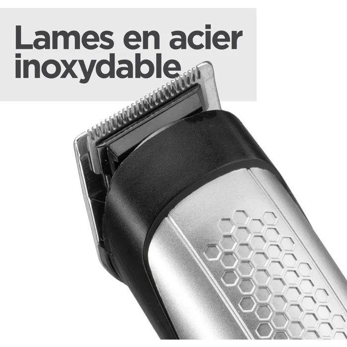 Babyliss P1358E Tondeuse Barbe Lithium Power Lame Acier Inoxydable Waterproof avec 14 Hauteurs de Coupe et Sabots Babyliss P1358E Tondeuse Barbe Lithium Power Lame Acier Inoxydable Waterproof avec 14 Hauteurs de Coupe et Sabots