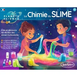 Sentosphere - La Chimie du Slime - Kit Scientifique pour Créer des Pâtes Gluantes Fluorescentes et Bruyantes - Gomme d'Origine Naturelle - Lavable - À Partir de 8 Ans