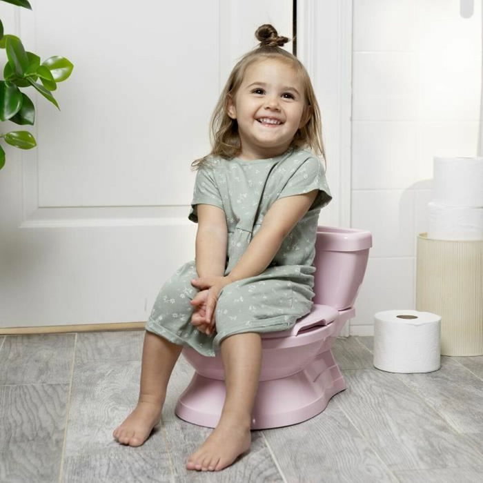 Ingenuity Mini Toilette Rose avec Réducteur et Chasse d'eau Musicale