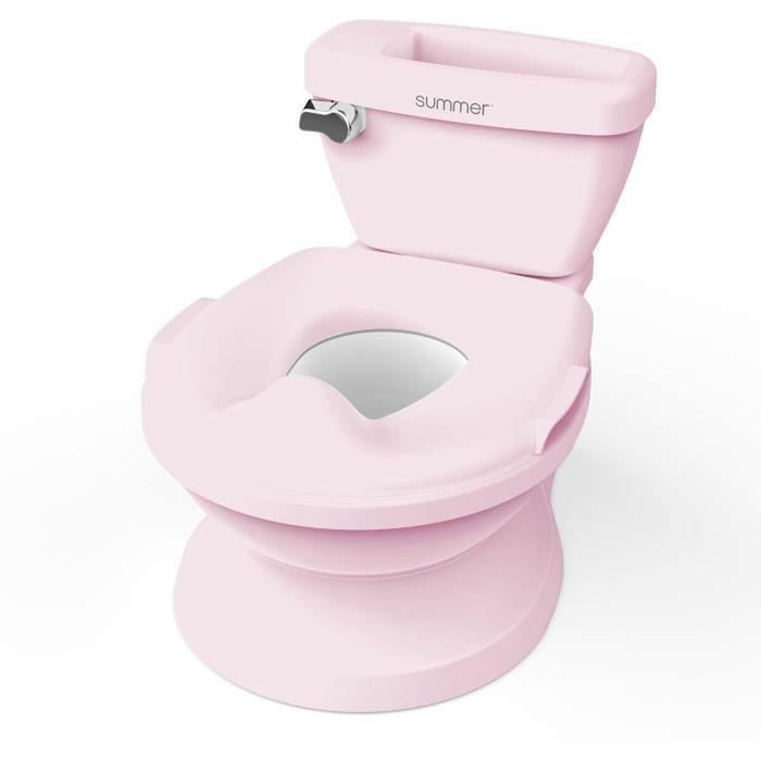 Ingenuity Mini Toilette Rose avec Réducteur et Chasse d'eau Musicale
