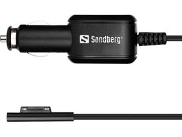 Sandberg Chargeur Voiture pour Microsoft Surface - Câble d'Alimentation USB pour PC Portable Surface en Véhicule