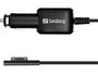 Sandberg Chargeur Voiture pour Microsoft Surface - Câble d'Alimentation USB pour PC Portable Surface en Véhicule