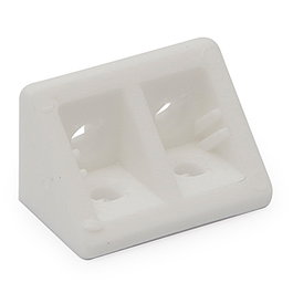 HERRAJES ALK Tapa pour assemblage angulaire JADE blanc