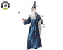 atosa Déguguisement de Magicien pour Homme Adulte Bleu Brillant