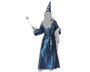 atosa Déguguisement de Magicien pour Homme Adulte Bleu Brillant