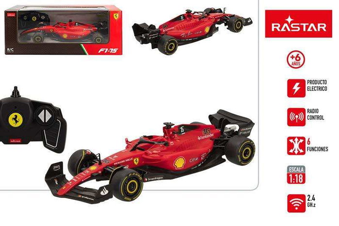 Woomax Voiture Télécommandée Ferrari F1 75 1:18
