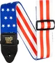 Ernie Ball Corse de guitare/basse Premium Stars & Stripes Ernie Ball 2 pouces avec logo EB doré Delrin
