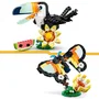 Lego Creator 3-en-1 31173 Animaux Sauvages : Set de Construction Toucan Tropical, Papillon ou Poisson - 225 Pièces - Jeu Créatif pour Enfants de 7 Ans et Plus