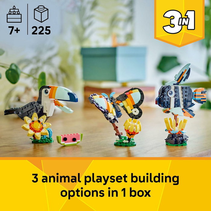 LEGO Creator 3-en-1 Animaux Sauvages : le Toucan Tropical