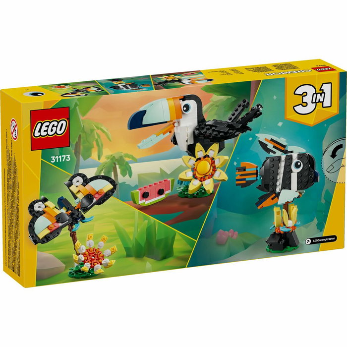LEGO Creator 3-en-1 Animaux Sauvages : le Toucan Tropical