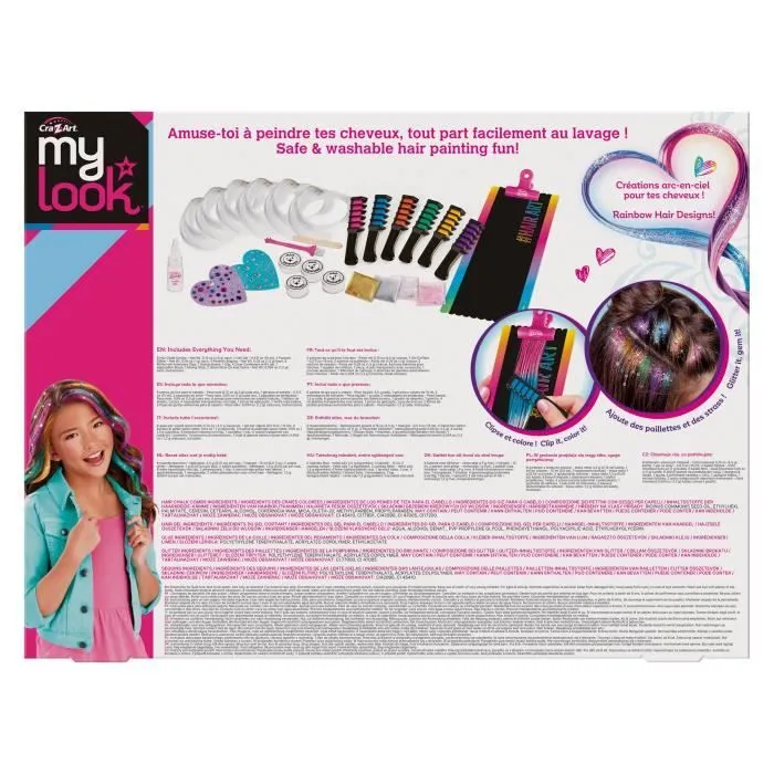 Lexibook Studio d'extensions de cheveux colorées - édition Deluxe