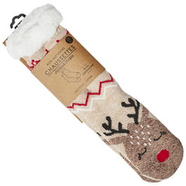 Sensly Chaussettes Sherpa Animal Collection Noël