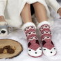 Sensly Chaussettes Sherpa Animal Collection Noël