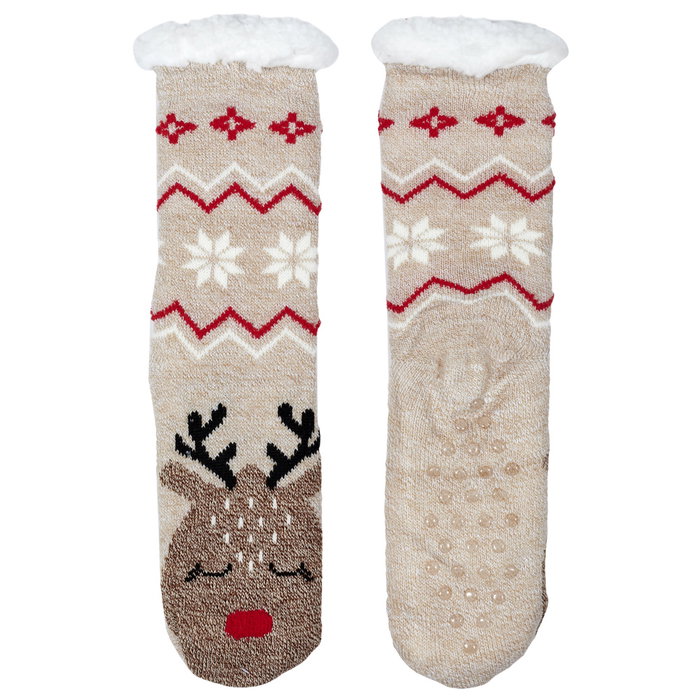 Sensly Chaussettes Sherpa Animal Collection Noël