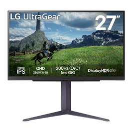 LG Moniteur Gaming 27 pouces 27GS85Q-B - Écran IPS 1ms, 2560x1440 QHD, 240Hz, HDR10, G-SYNC Compatible, Noir