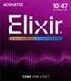 Elixir Jeu de Cordes Acoustique Polyweb 80/20 Bronze 12 Cordes Light 10-47