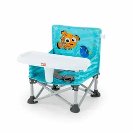 Disney Baby Pop 'N Sit Rehausseur de Chaise Portable Nemo avec Tablette, 3 Modes, Pliable et Facile à Nettoyer, Sac de Transport Inclus, pour Enfants de 3 Mois à 3 Ans