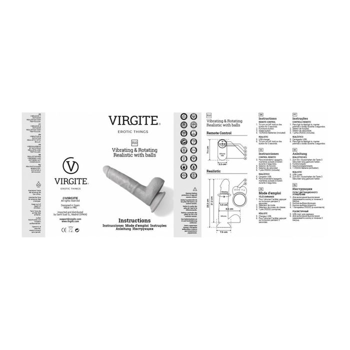 Vibromasseur réaliste Virgite