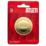 MOCILAB - Monnaie commémorative dorée de l'Atlético de Madrid avec relief - Pièce de collection dans capsule acrylique