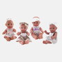 TACHAN - Poupée Bébé 26cm en Expositor avec 6 Modèles Surtis - Référence T00991 - Multi-langues (Anglais, Français, Allemand, Italien, Portugais, Espagnol)