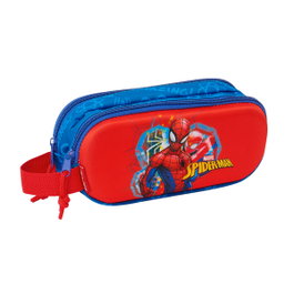 Safta Portatodo Double 3D Spider-Man 21x8x6 cm