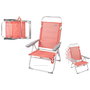 Chaise de Plage Aktive Rose 48 x 57 x 99 cm Multiposition