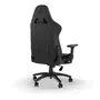 CORSAIR Fauteuil Gaming TC100 RELAXED - Similicuir Noir Ergonomique - Accoudoirs et Coussin Lombaire Réglables - Confort pour Bureau et Jeu