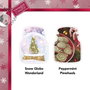 Yankee Candle Set Snow Globe Wonderland et Peppermint Pinwheels