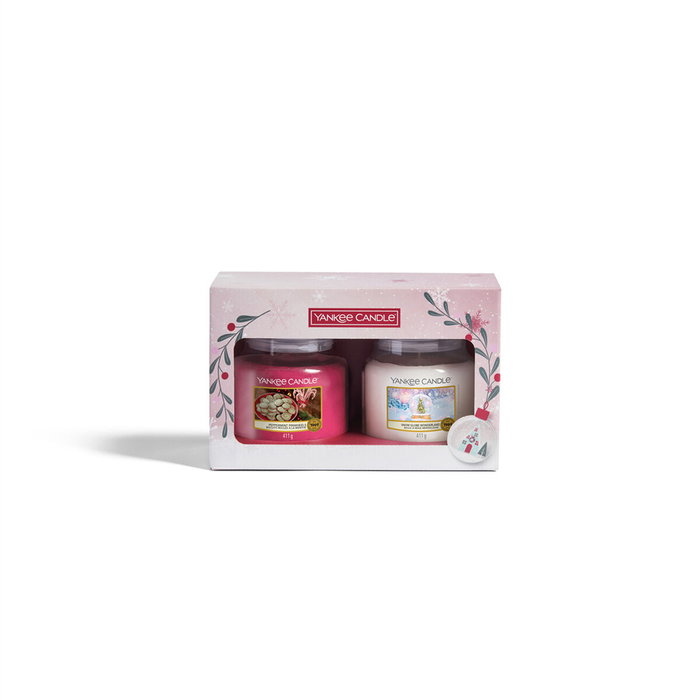 Yankee Candle Set Snow Globe Wonderland et Peppermint Pinwheels Yankee Candle Set Snow Globe Wonderland et Peppermint Pinwheels