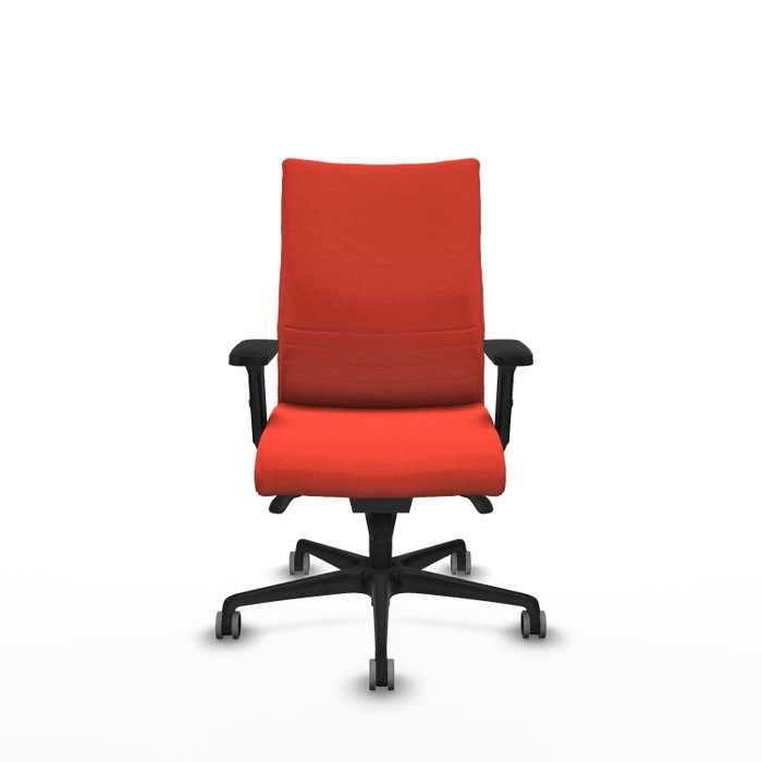 Piqueras Y Crespo Silla Albacete Confidente Orange Foncé avec Mécanisme Synchrone et Bras 2D