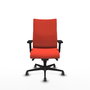 Piqueras Y Crespo Silla Albacete Confidente Orange Foncé avec Mécanisme Synchrone et Bras 2D