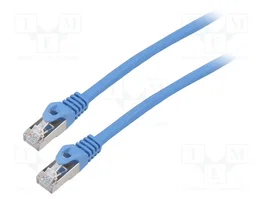LANBERG Cordon de raccordement Cat 6 F/UTP bleu 2m RJ45